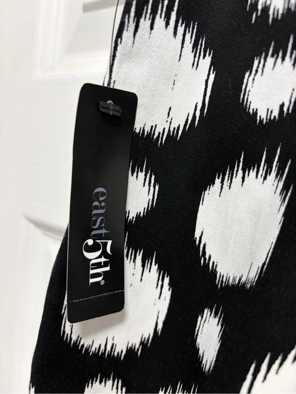 East 5th Black and White Spot A-Line Skirt NWT 12 - Picture 5 of 11